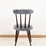 Blue Moumoute chair from the 60s.