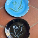 Pair of Gabriel Fourmaintraux plates