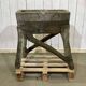 1950s faux wood cement planter, old water mill
