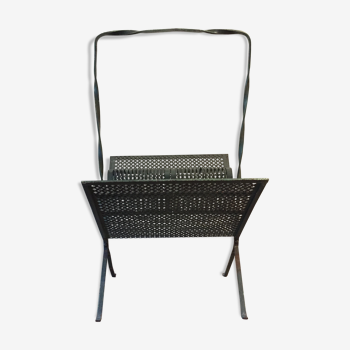 Perforated metal magazine rack 1950