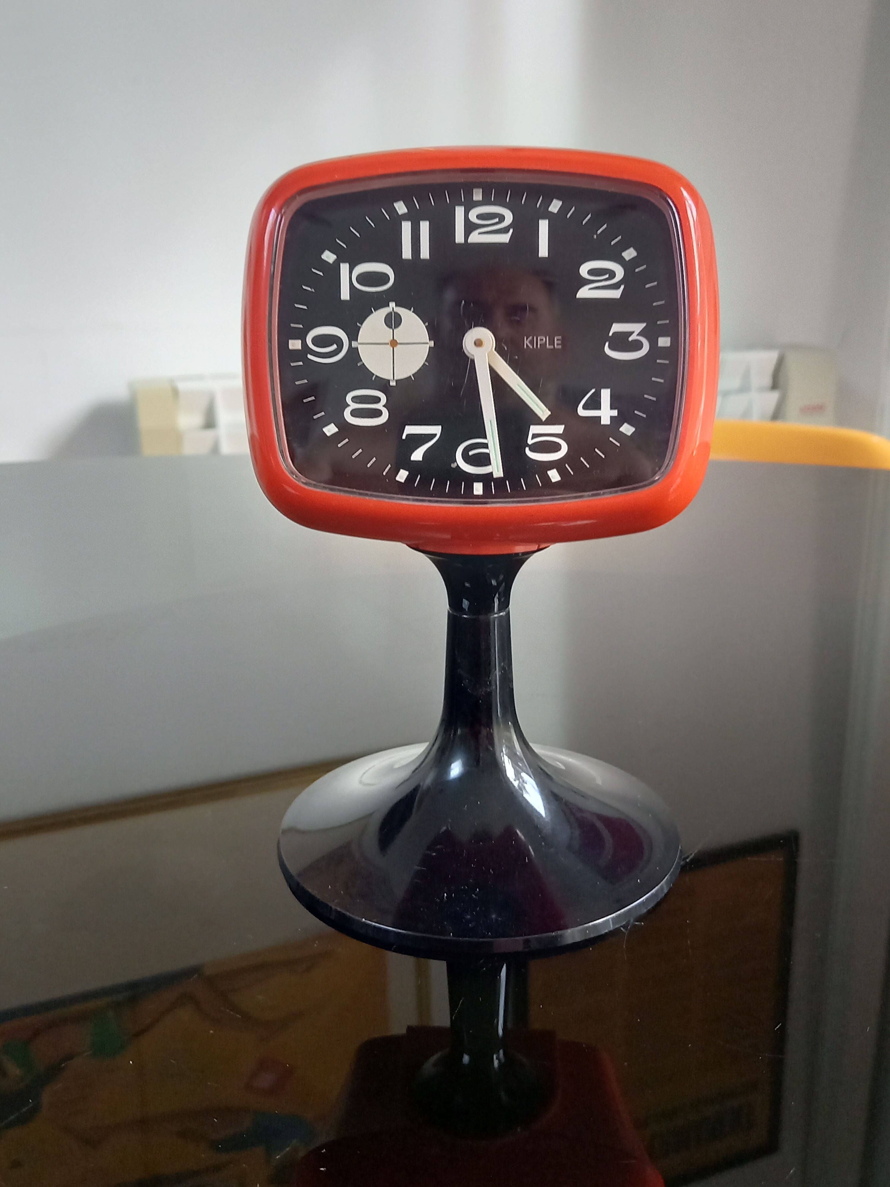 Alarm Clock Vintage Original Unique Space Age Alarm Clock by KAISER - German Table Clock Tulip -