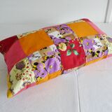 Lot of three rectangular cushions vintage patchwork