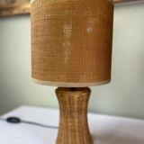 Pair of wicker lamps