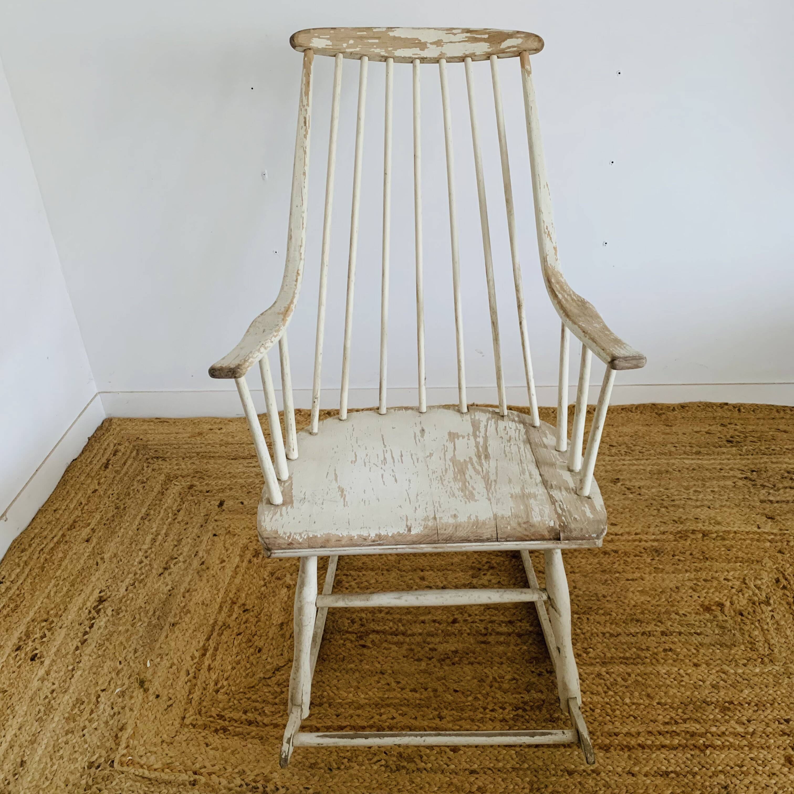 Pair of vintage rocking chairs by Lena Larsson