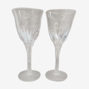 Paire de verres cristal d'Arques