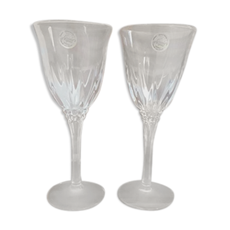 Paire de verres cristal d'Arques
