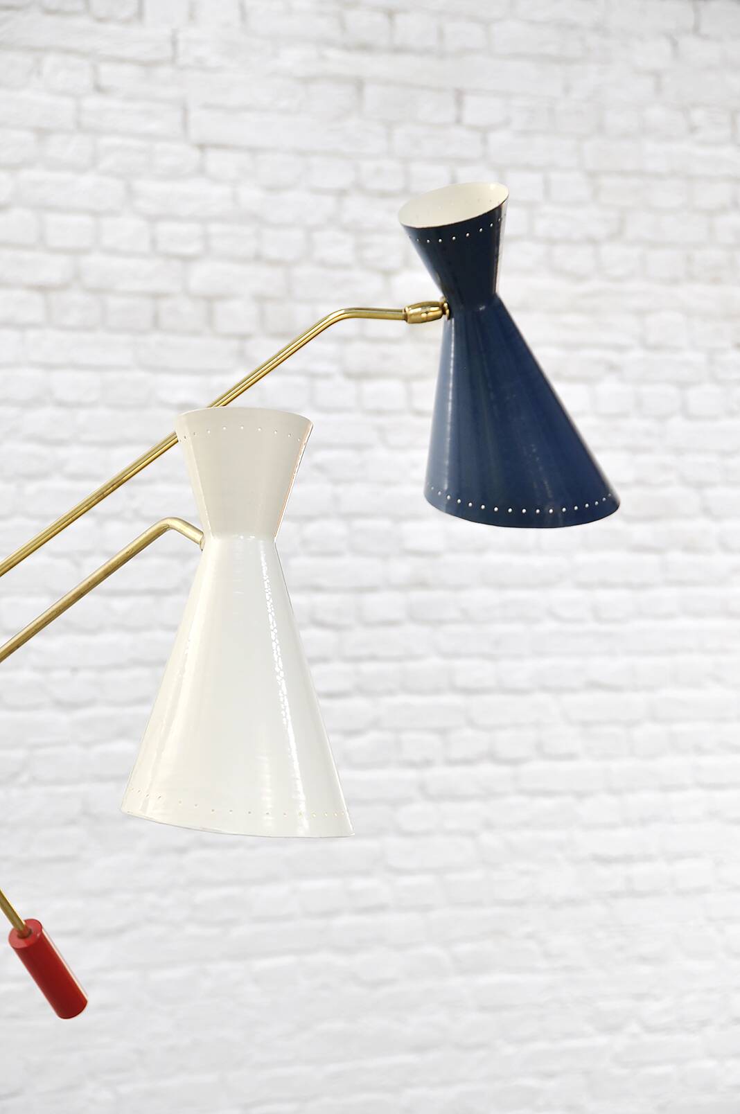 Original Italian 'Triennale' floor lamp attributed to Stilnovo