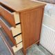 Commode vintage design chevrons