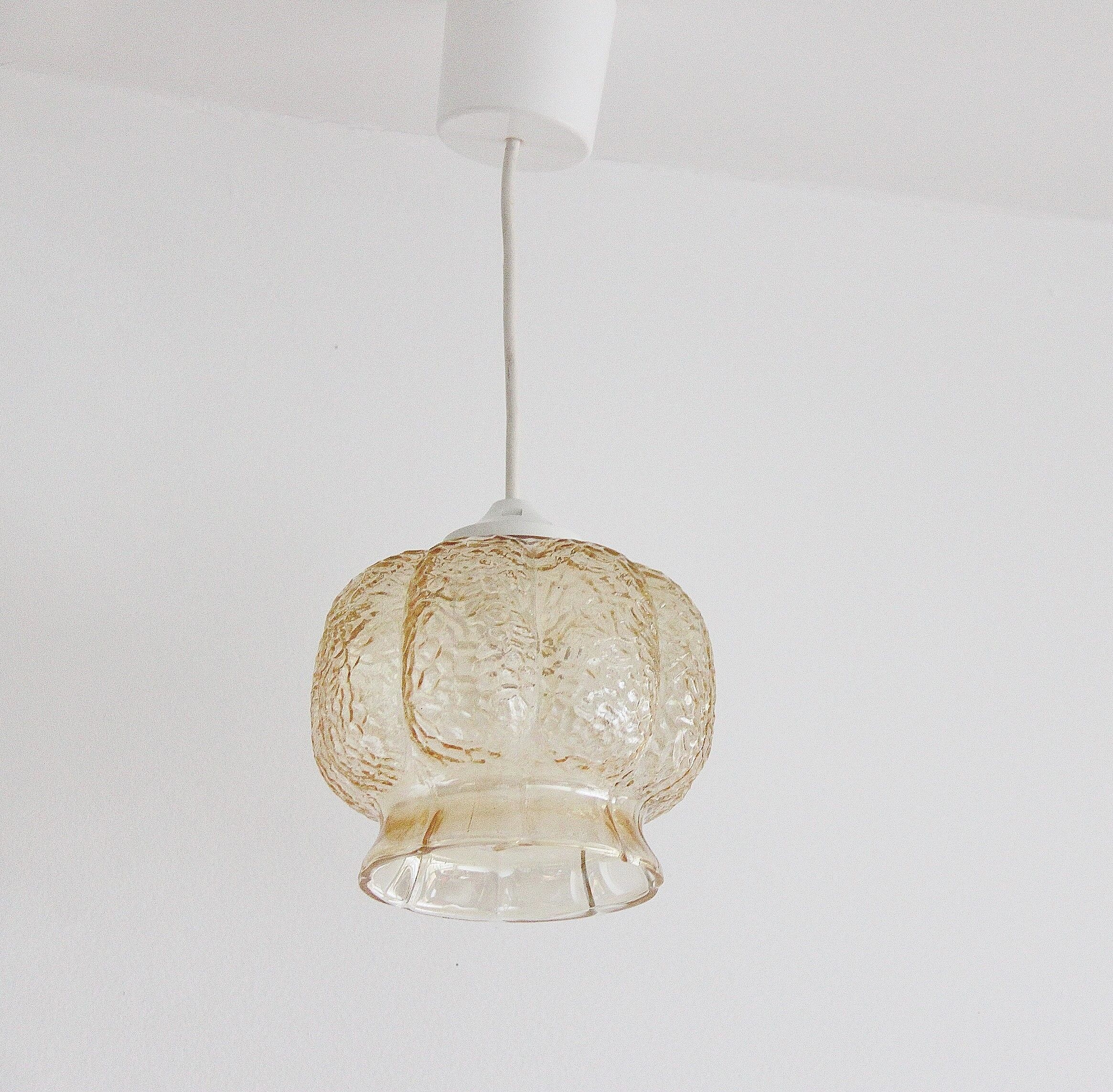 Globe amber glass bubble