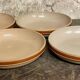 Set of 4 authentic stoneware soup plates signed GIEN