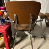 Set of 2 vintage skai chairs 60's/70's
