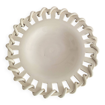 Plate, openwork ceramic catchall Malicorne