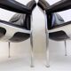 Lot de 2 fauteuils en cuir Röder Söhne by Miller Borgsen