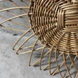 Wicker sun mirror