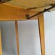 1950’S Blue Formica Drop Leaf Kitchen Dinning Table With Wooden Legs, Vintage, Retro, Mid Century.