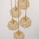 Grand cascading bubble glass chandelier Limburg, Germany, 1970s.