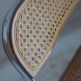 Vintage design cane folding chair: Giancarlo Piretti