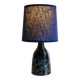 Mid-century modern pottery table lamp with candy glazing from Söholm, Denmark, 1960s