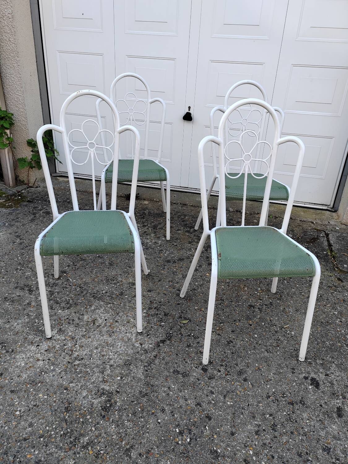 4 garden chairs from the 1960s