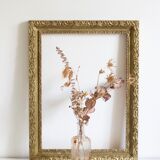 Old gilded wooden frame