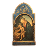 Blue Golden Wood Icon