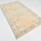 5x8 Vintage Light Yellow & Cream Classic Turkish Rug, 148x247Cm