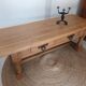 Table basse de ferme en chêne massif