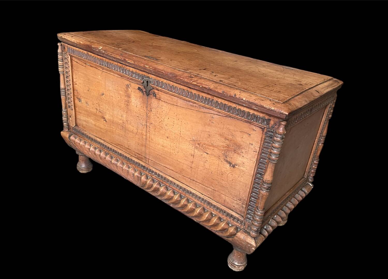 Light wood chest