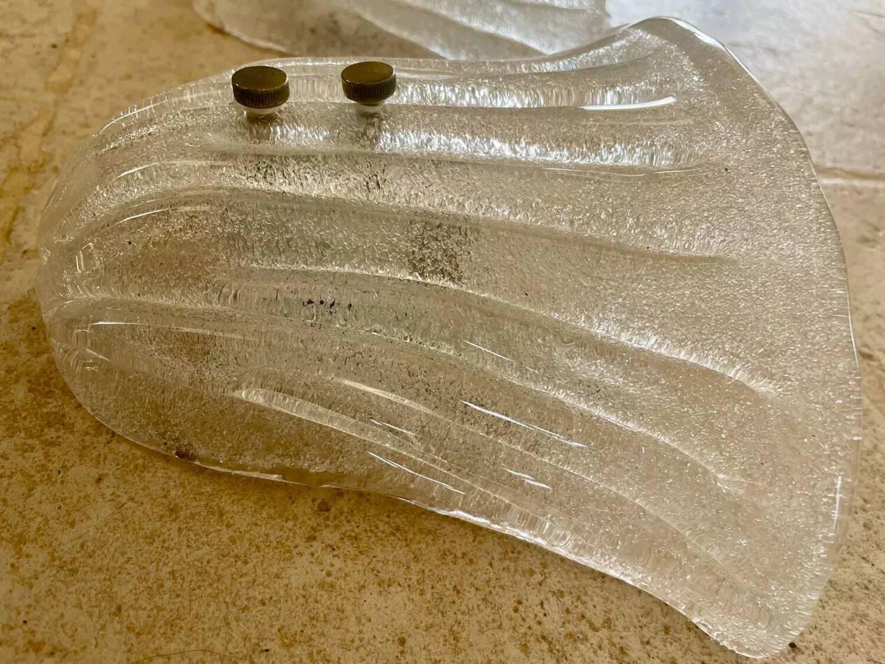 Vintage Murano glass wall lamp