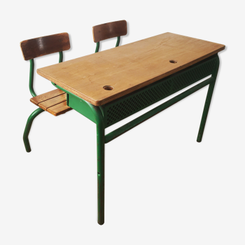 Vintage schoolboy double desk