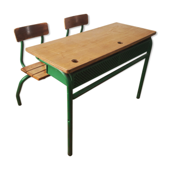 Vintage schoolboy double desk