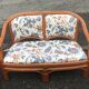 Bench and 2 rattan chairs