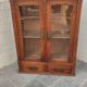 Petite armoire vitrée en chêne