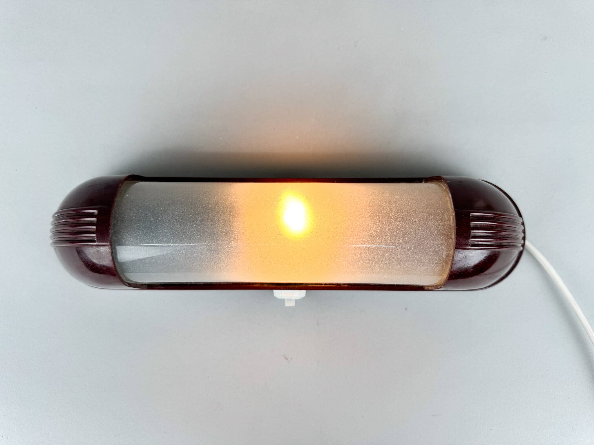 1950s Bakelite & Plastic Wall Light, Czechoslovakia