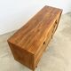 Mid-century teak sideboard, 2 doors 4 drawers — brutalist spirit