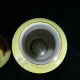 Pair of Limoges porcelain vases decorated with rose bushes