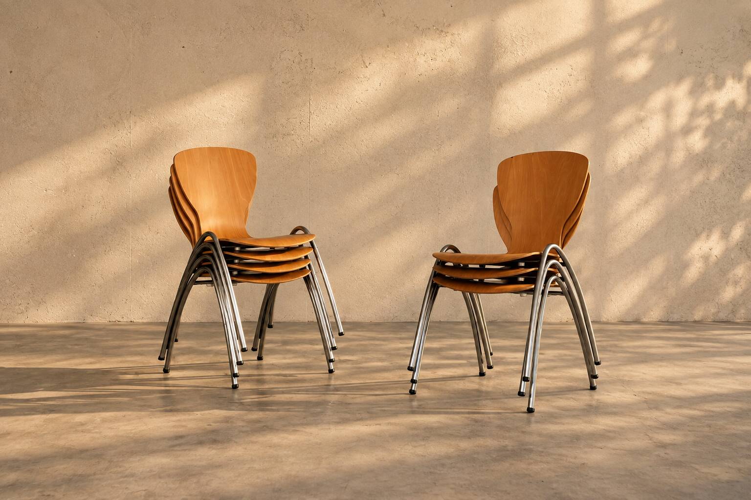 60 chairs | stacking chairs | batch of chairs