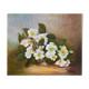Table HST "Christmas Roses" Flowers Ellébores signed Sylvie Lamboeuf