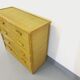 Vintage rattan and rattan chest of drawers from the 70s