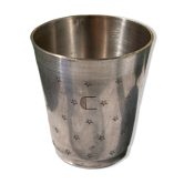 Timbale étoiles en argent art déco