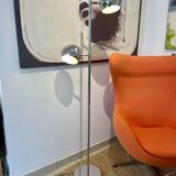 2-light eyeball floor lamp in chrome