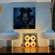Vintage Wall Light 4 Lights Jocelyne Trocmé Oxar Disco Model
