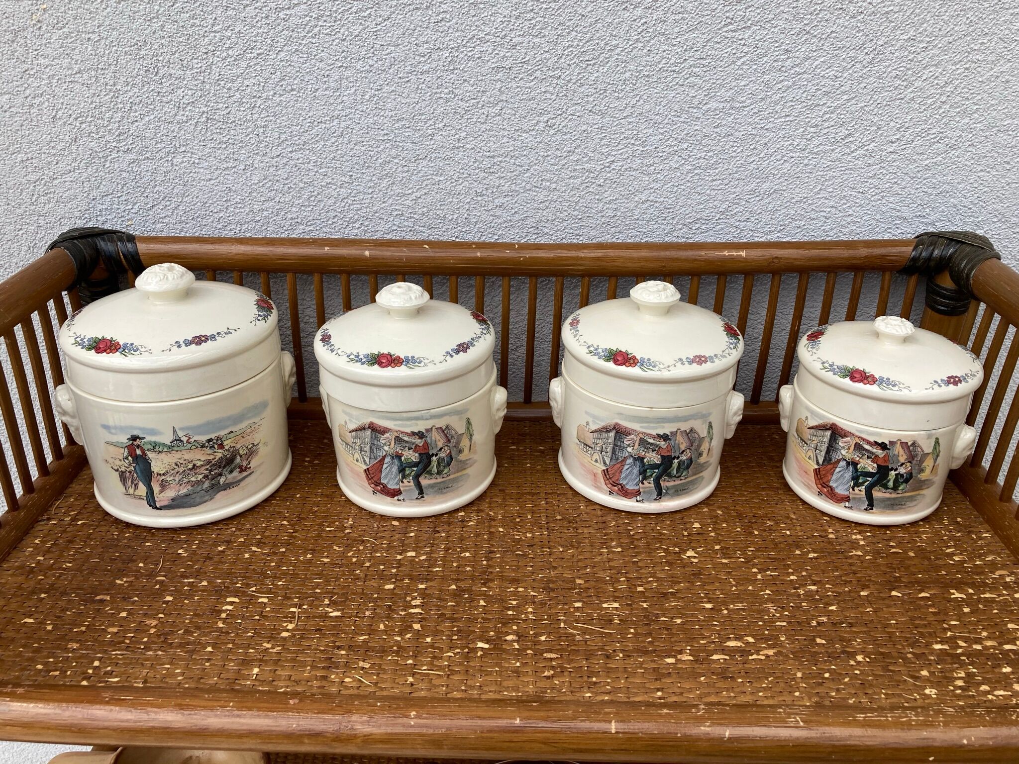 4 pots foie gras Sarreguemines Obernai