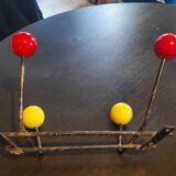 Wall coat rack 2 ball hooks