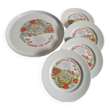 Dish and plates