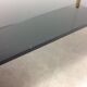 Coffee table 50s black glass and gold metal