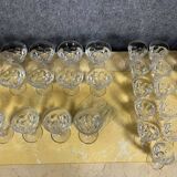 Daum France: part of a cut crystal stemware service