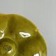 5 shell plates in green enamelled GIEN slip