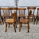 8 chaises bistrot anciennes