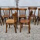 Series Lot of 8 old vintage bistro chairs